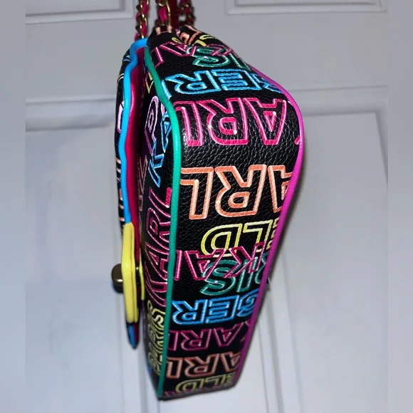 Karl Lagerfeld: Neon Paris Agyness Convertible Shoulder Bag - Picture 8 of 14